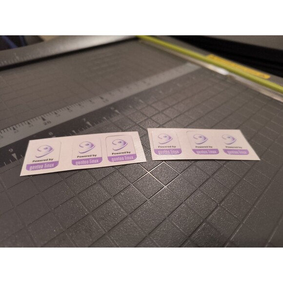 Gentoo Linux Sticker / Decal / Badge (6 Pack) - Picture 3 of 4